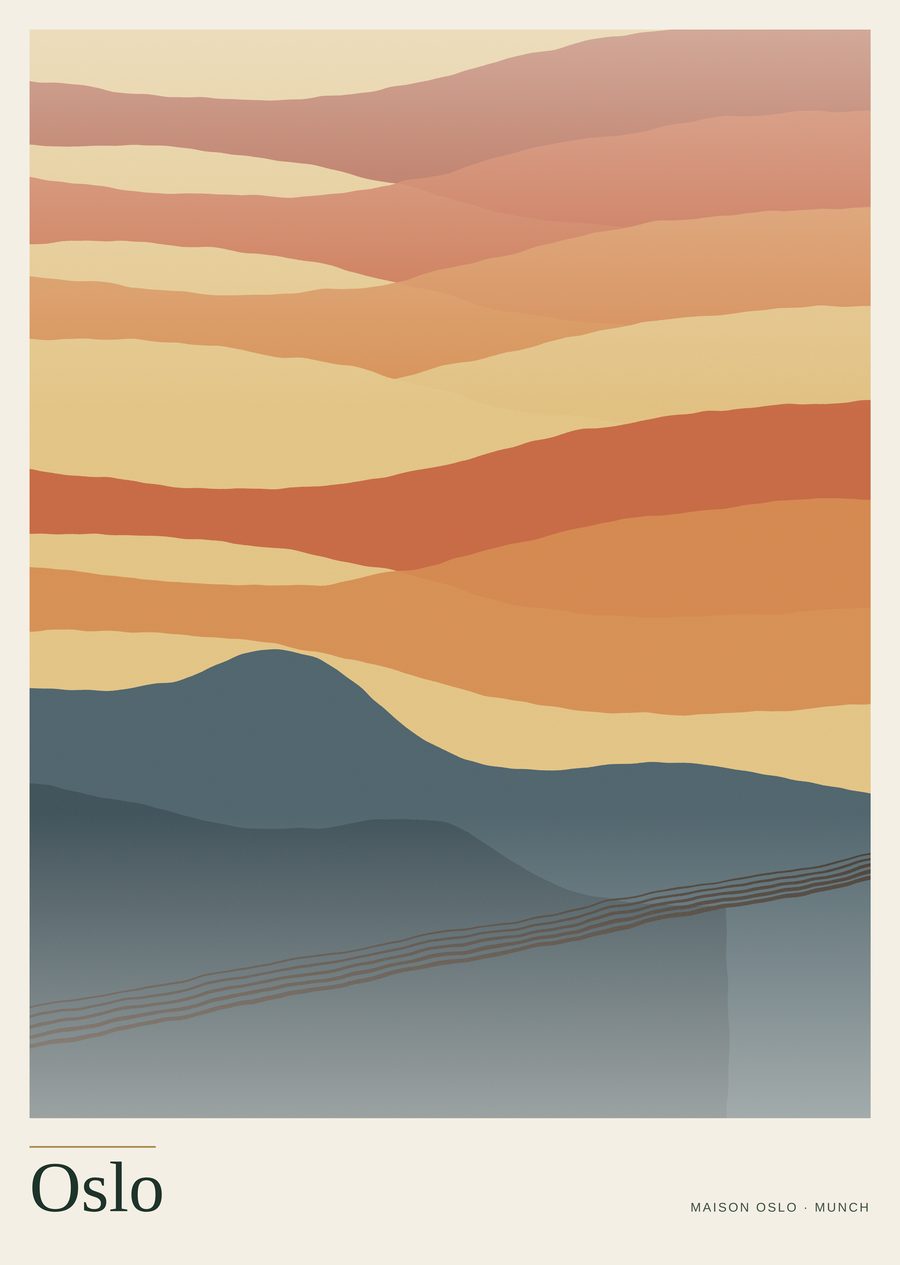 Oslo, a large-format poster